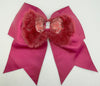 Pink Blush / Burgundy Hair Bows