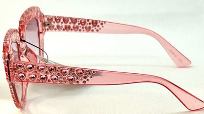 Pink Rhinestone Sunglasses