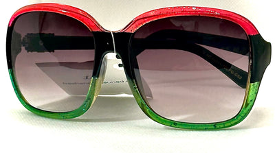 Green Red Black Sunglasses