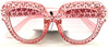 Pink Rhinestone Sunglasses