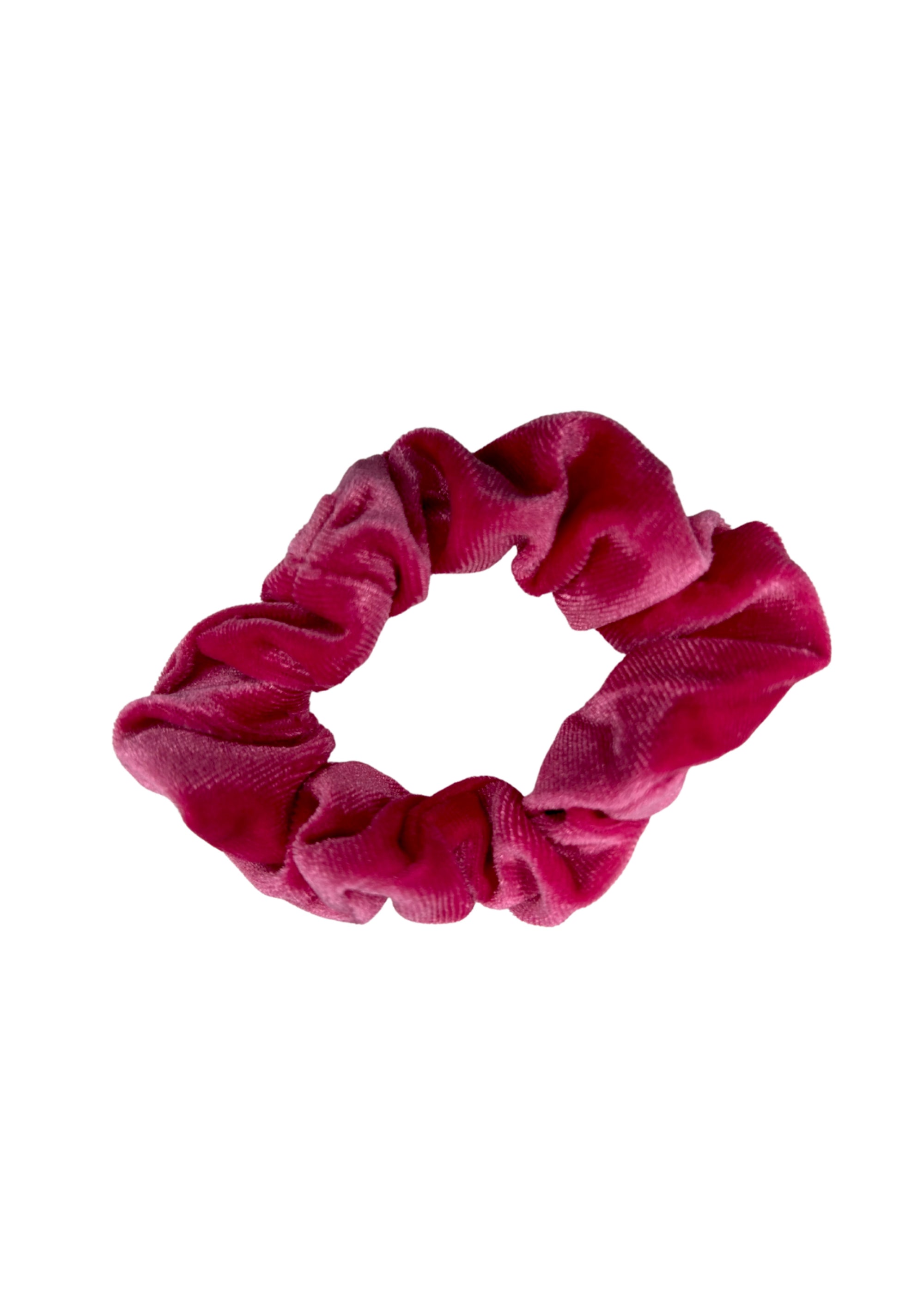 Pink Velvet Hair Scrunchie