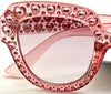 Pink Rhinestone Sunglasses