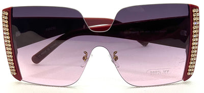 Red Rhinestone Sunglasses