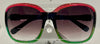 Green Red Black Sunglasses