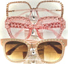 Pink Rhinestone Sunglasses